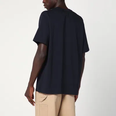 Carhartt Man T-shirt Midnight Blue Size Xl Cotton In Black