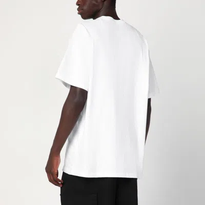 Carhartt Logo-embroidered Crew-neck T-shirt In White
