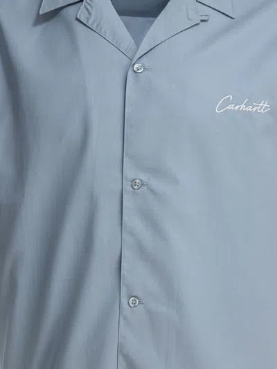 Carhartt Delray Shirt And Blouse Light Blue In Gray