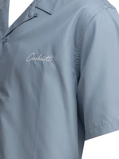 Carhartt Delray Shirt And Blouse Light Blue In Gray