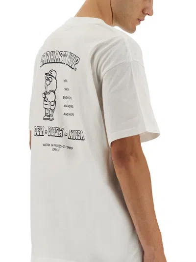 Carhartt Carhatt Wip Sandwich Short Sleeve Graphic Tee In White
