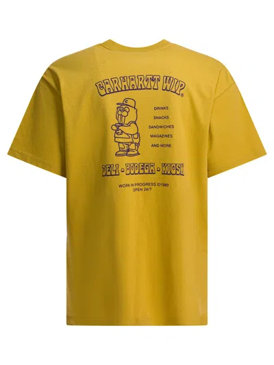 Carhartt Sandwich Printed T-shirt In Yellow