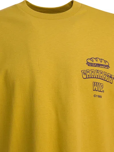 Carhartt Sandwich Printed T-shirt In Yellow