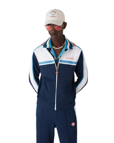 Casablanca Ribbed Collar Side Pockets Track Jacket