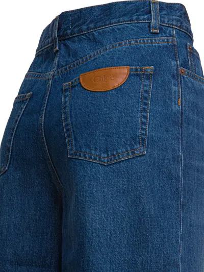 Chloé Logo Patch Wide-leg Jeans
