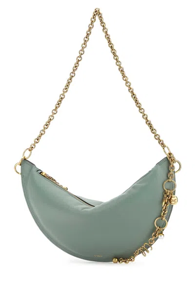 Chloé Sea Green Nappa Leather Chloe Icons Shoulder Bag