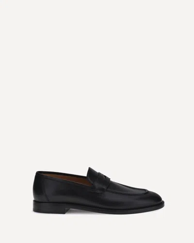 Loro Piana Sergio Walk Leather Loafer In Black