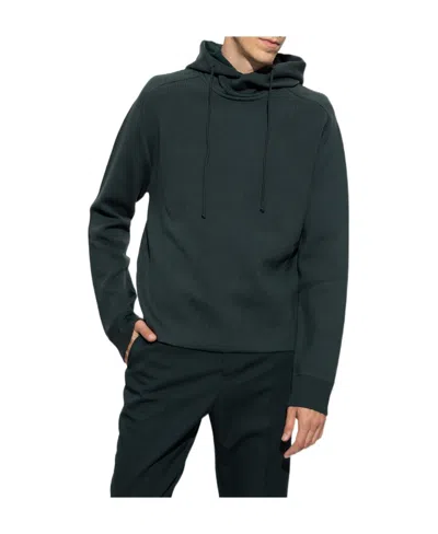 Bottega Veneta Logo Hooded Sweater In Black