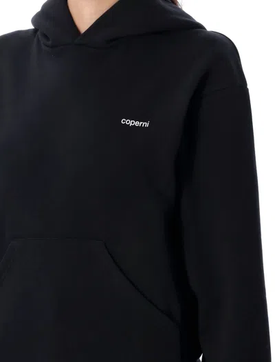 Coperni Horn Hoodie Kangaroo Pocket In Black
