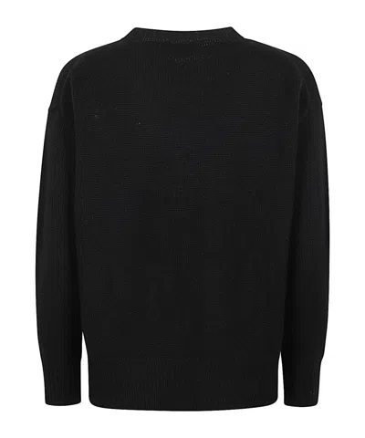 Baserange Long Sleeve Sweater In Black