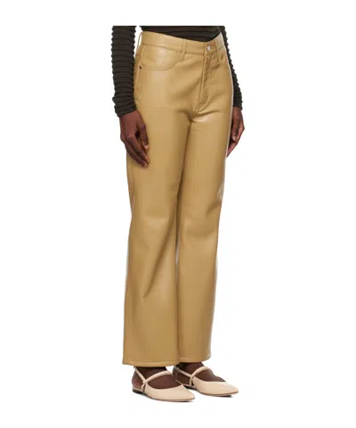 Frame High Waist Casual Pants In Neutral
