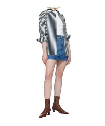 Frame Double Pocket Denim Skirt