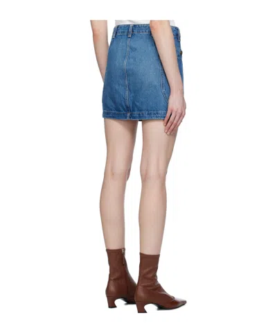 Frame Double Pocket Denim Skirt