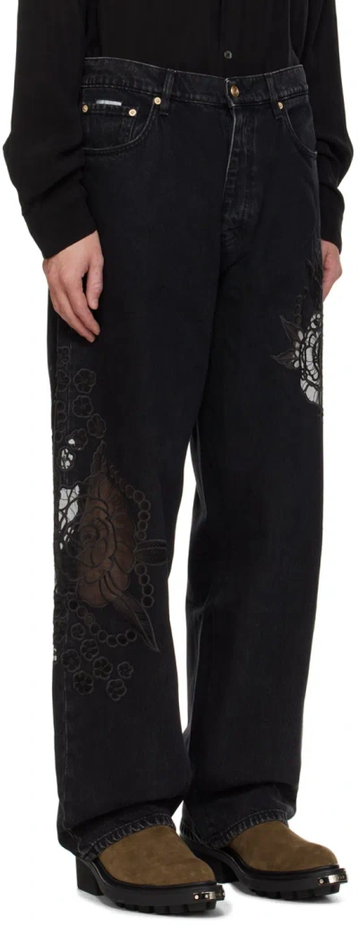 Eytys Denim Trousers With Belt Loops In Black
