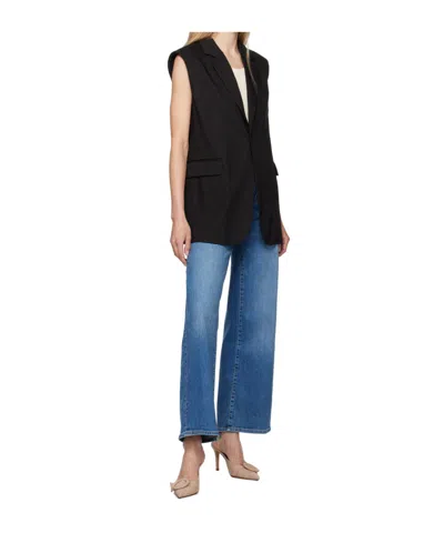 Frame Black Oversized Vest In Black