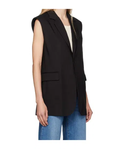Frame Black Oversized Vest In Black