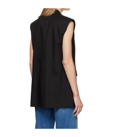 Frame Black Oversized Vest In Black