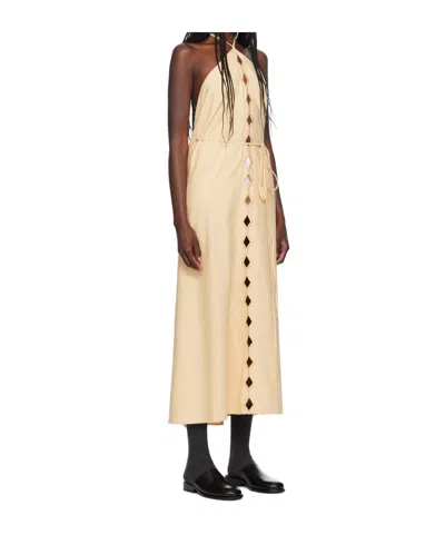 Baserange Yellow Cessa Ligo Maxi Dress In Brown