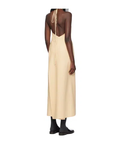 Baserange Yellow Cessa Ligo Maxi Dress In Brown