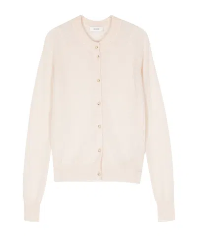 Haikure Button Sweater In Pink