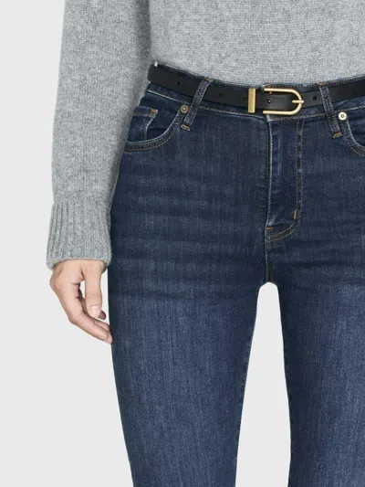 Frame Slit Denim Shorts