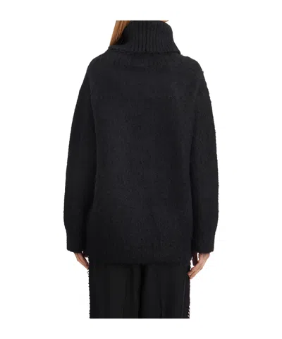 Junya Watanabe Turtleneck Long Sleeve Sweater In Black