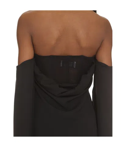 Giuseppe Di Morabito Off-the-shoulder Design Mini Dress In Black
