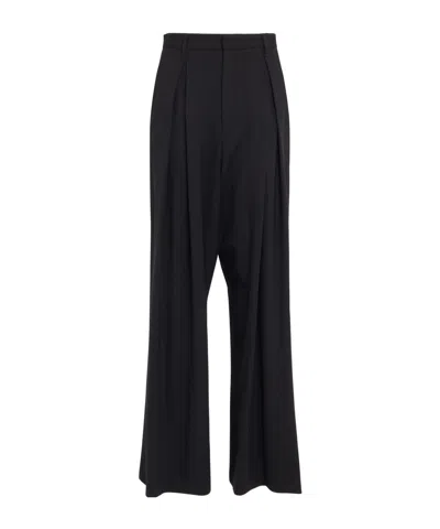 Giuseppe Di Morabito High Waist Wide Leg Casual Pants In Black