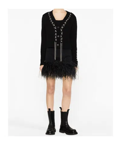 Giuseppe Di Morabito Black Wool Knitwear In Black
