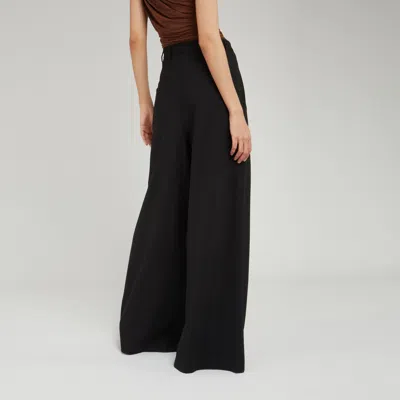 Giuseppe Di Morabito High Waist Wide Leg Casual Pants In Black
