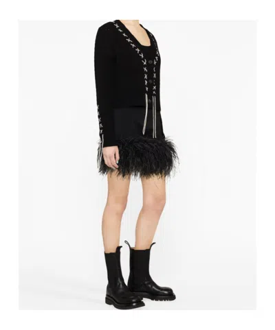 Giuseppe Di Morabito Black Wool Knitwear In Black