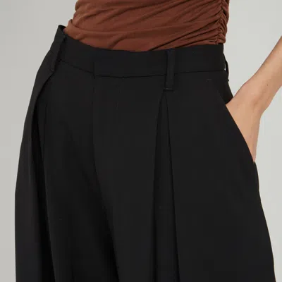 Giuseppe Di Morabito High Waist Wide Leg Casual Pants In Black