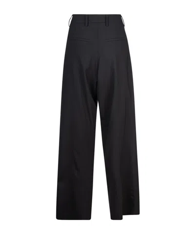 Giuseppe Di Morabito Lace-up Detail Straight-leg Trousers In Black