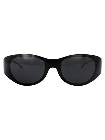 Diesel Nero Lucido Acetate Sunglasses In Black