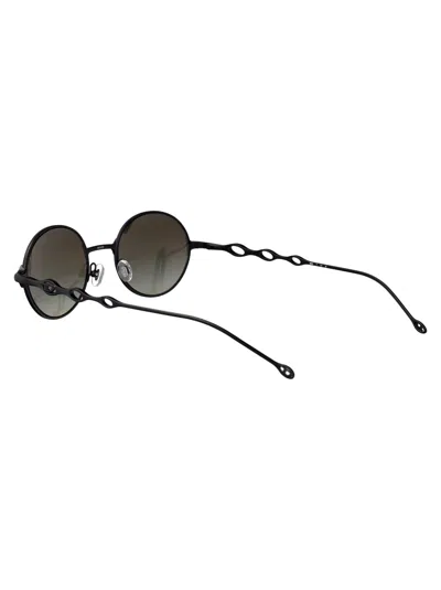 Diesel Powder Matte Black Metal Sunglasses In Black