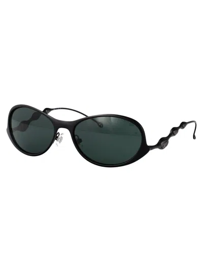 Diesel Powdre Matte Black Metal Sunglasses