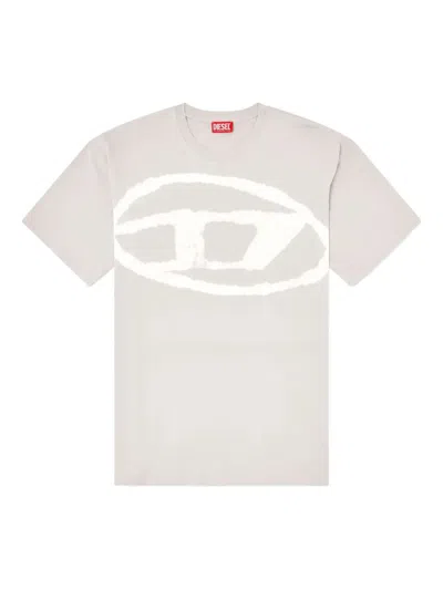 Diesel T-shirt With Bleached Oval D Logo