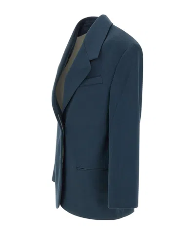 Remain Birger Christensen Oversized Blazer In Blue