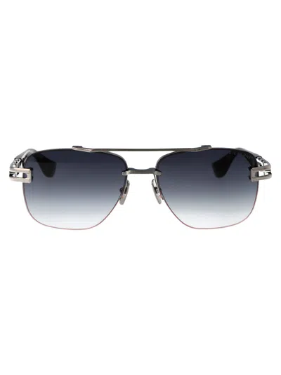 Dita Eyewear Black Palladium Metal Sunglasses In Gray