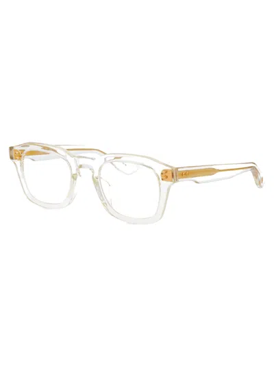 Dita Eyewear Crystal Acetate Glasses In White