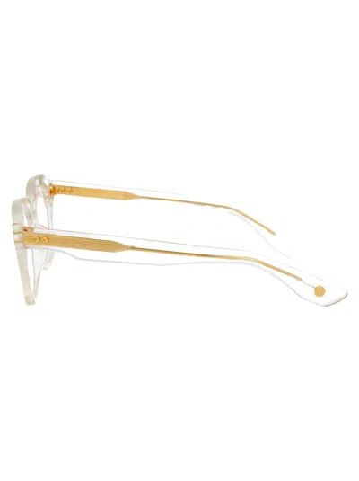 Dita Eyewear Crystal Acetate Glasses In White