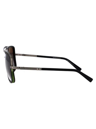 Dita Eyewear Matte Black-antique Silver W/ Dark Grey To Clear - Ar Titanium Sunglasses In Black