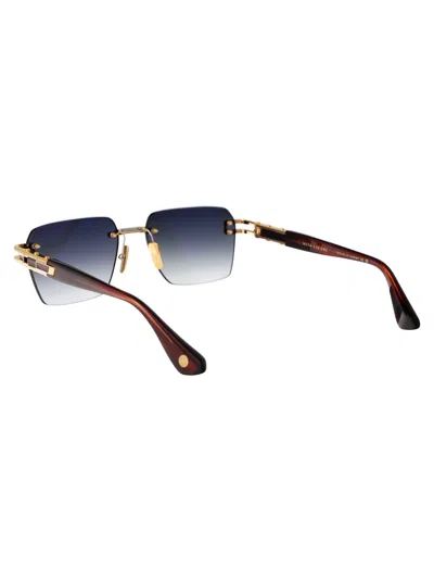 Dita Eyewear Yellow Gold - Sienna Blaze W/ Grey To Clear Gradient Titanium Sunglasses In Gray