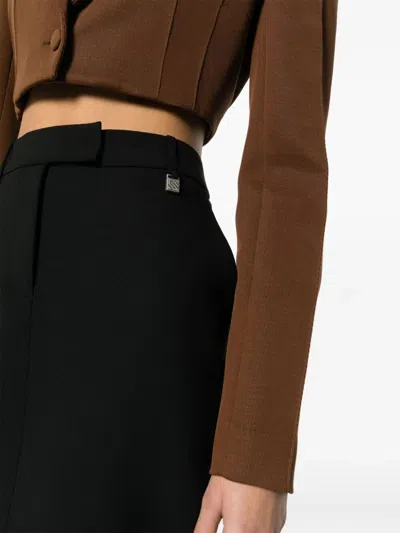 Giuseppe Di Morabito Tailored Black Midi Skirt In Black