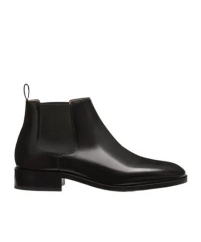 Valentino Pas Des Dieux Ankle Boot In Calfskin In Black