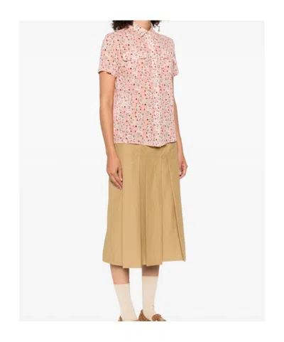 Prada Short Sleeve Shirt In Pink