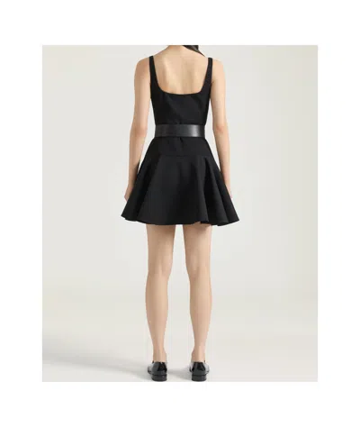 Givenchy Fluted Mini Dress In Black