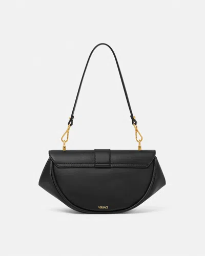 Versace Virtus Small Shoulder Bag In Black
