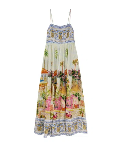 Farm Rio Multicolor Aracati Maxi Dress In Multi