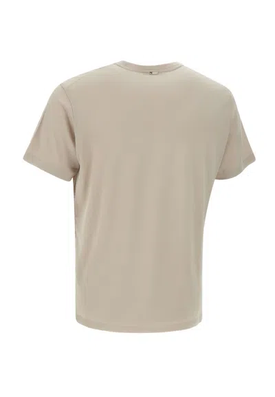 Herno Short-sleeved Crewneck Knitted T-shirt In Neutral